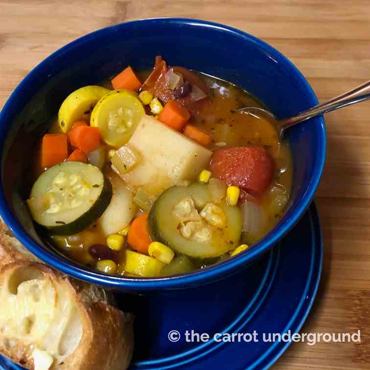 Vegan Rustic Vegetable Soup