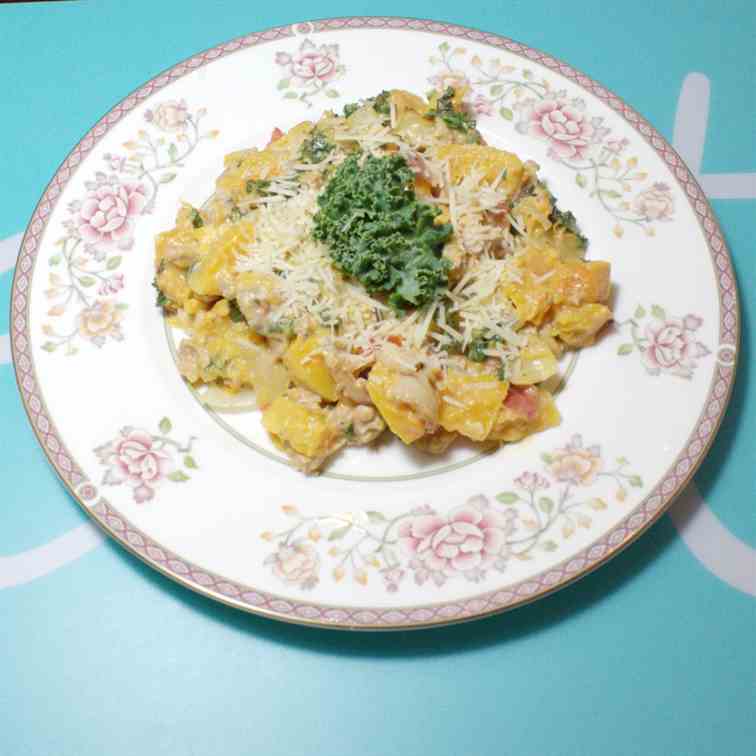 Cheesy Italian Sausage - Butternut Hash