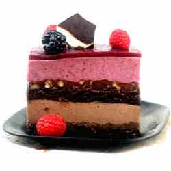 Chocolate and Berry Mousse Cakes