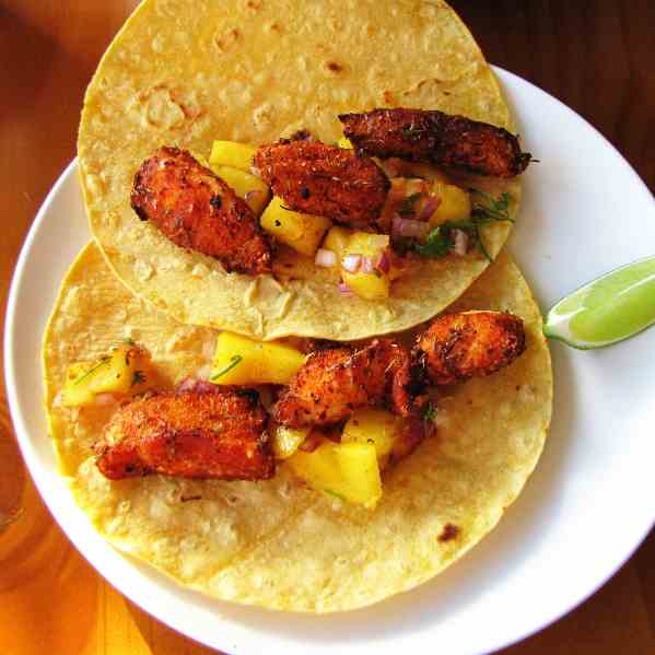 Blackened Cajun Fish Tacos