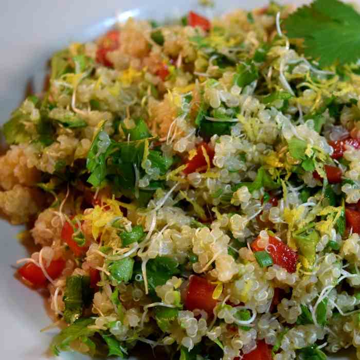 Quinoa Sprout - Bell Pepper Salad