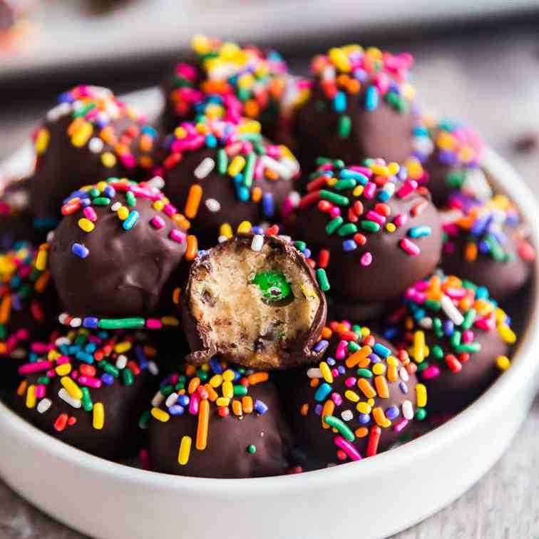 Monster (Edible) Cookie Dough Truffles