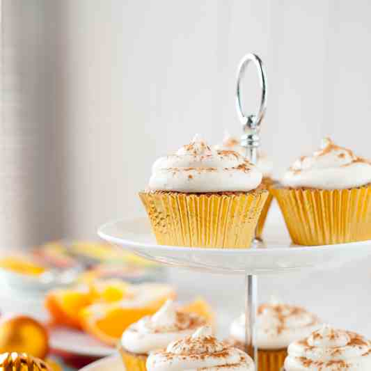 Spiced Orange Drizzle Cupcakes