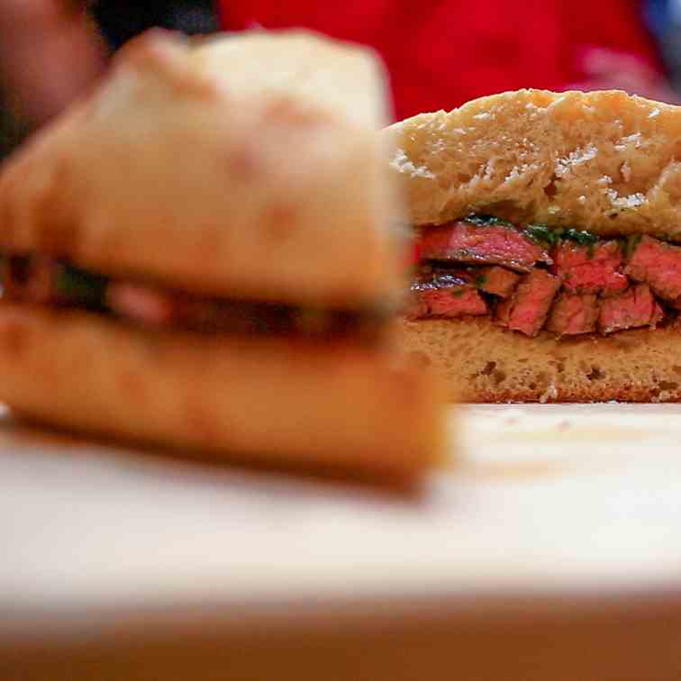 Delicious Chimichurri Steak Sandwich