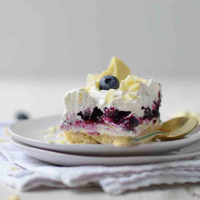 Blueberry Shortbread Icebox Cake