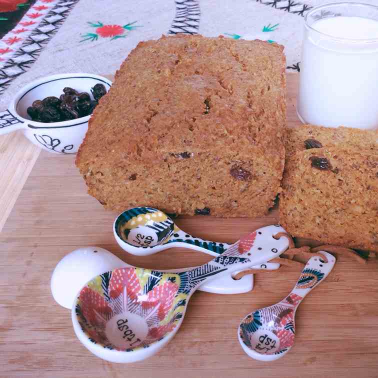 Banana-Carrot Bread with Raisins