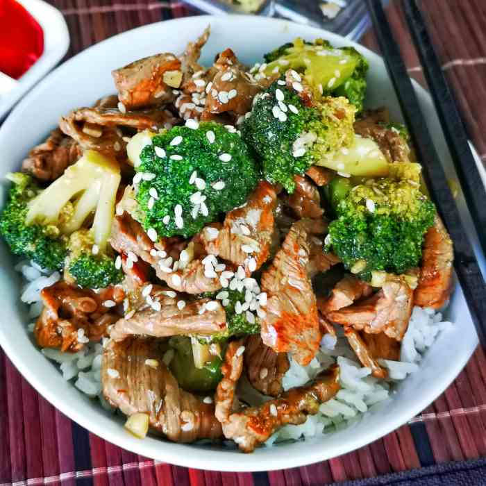 Beef and broccoli stir-fry