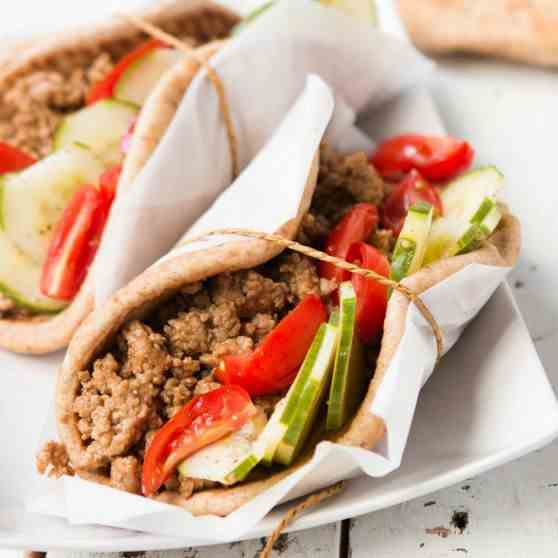 Hoisin Pork Pitas