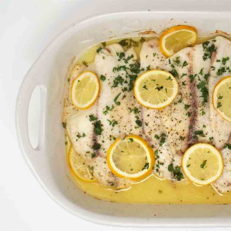 Lemon Butter Baked Tilapia