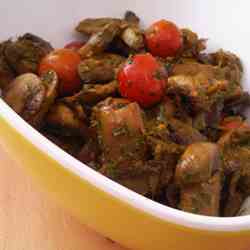 Mushroom and cherry tomato sauté