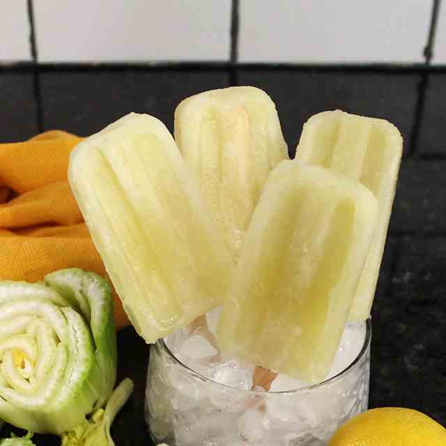 Lemon and Celery Ice-Pops
