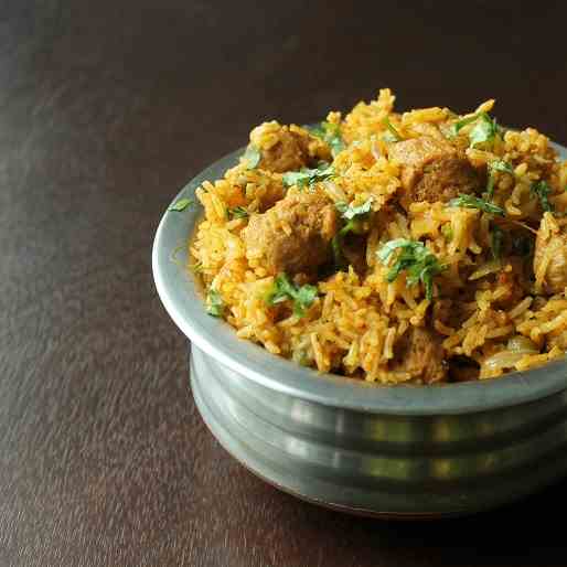 Meal maker/ Soya chunks pulao 