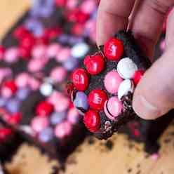 Not-So-Bad-For-You Valentine’s Brownies