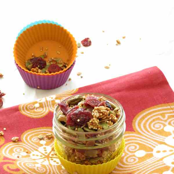 Pistachio Quinoa Cranberry Granola