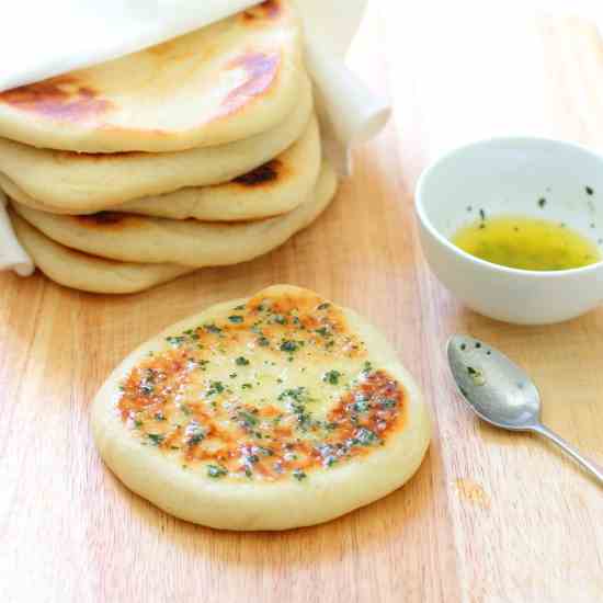 Garlic and Coriander Flatbreads