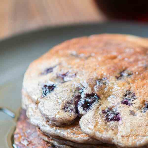 wild blueberry cottage cheese pancakes