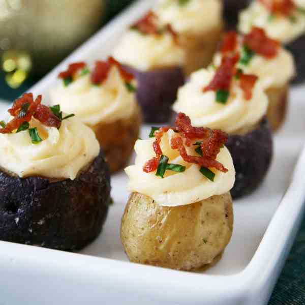 Twice Baked Mini Potato Appetizers