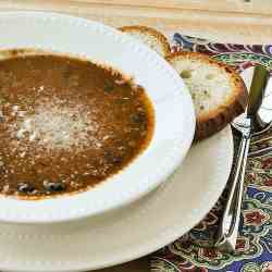 Black Bean and Lentil Soup