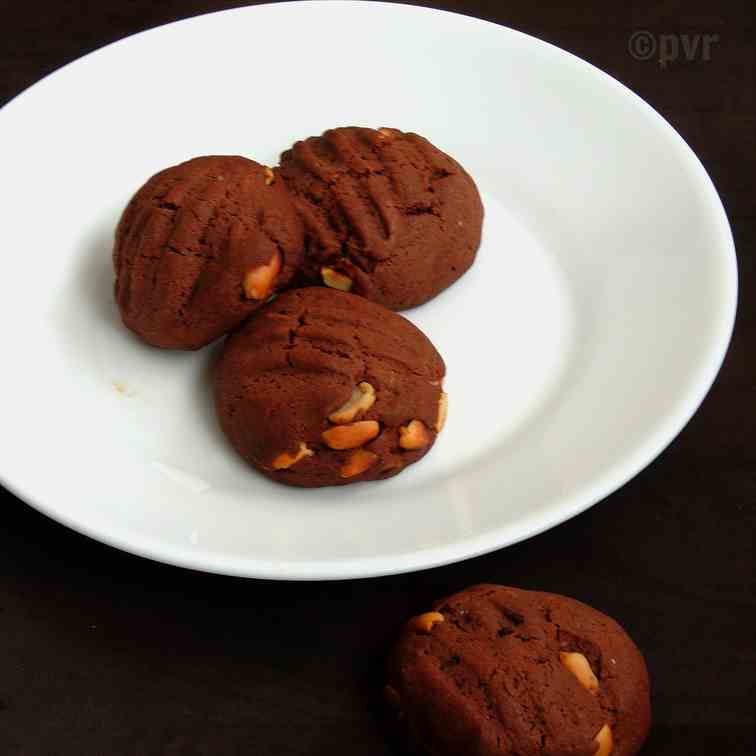 Eggless Peanut Cookies