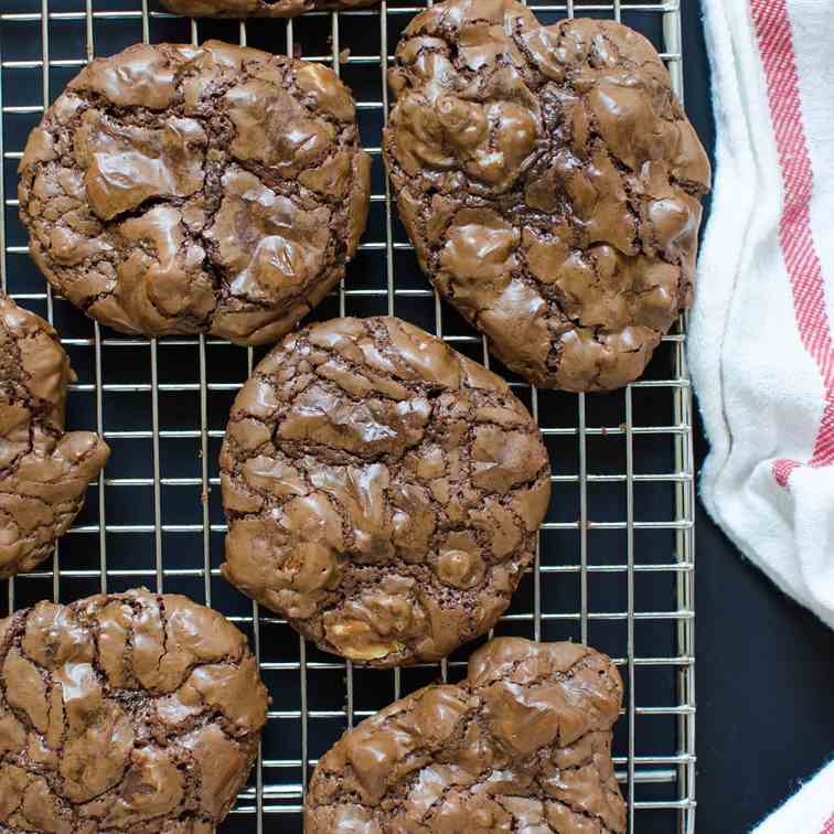 Chocolate Mocha Pecan Chunk Cookies