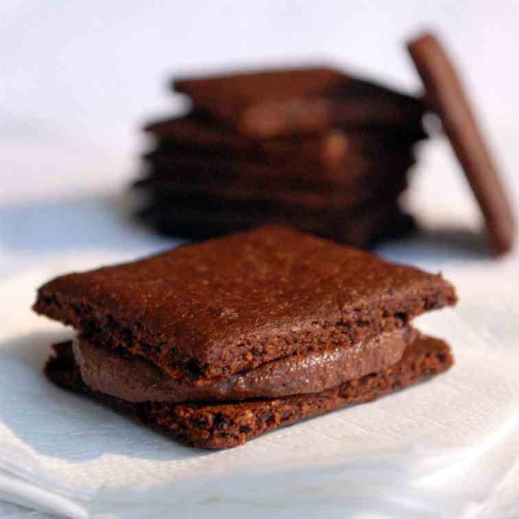 Chocolate thins sandwich