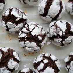 Christmas crinkle cookies.