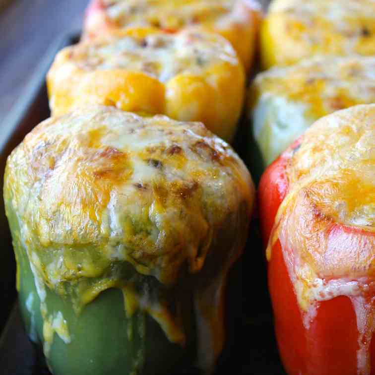 Chili Stuffed Peppers w- Chorizo Cous Cous