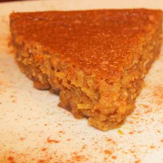 Crustless Vegan Pumpkin Pie