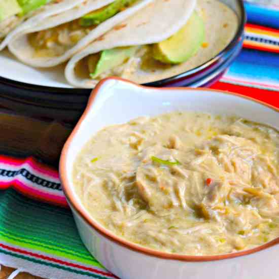 Slow Cooker Creamy Salsa Verde Chicken