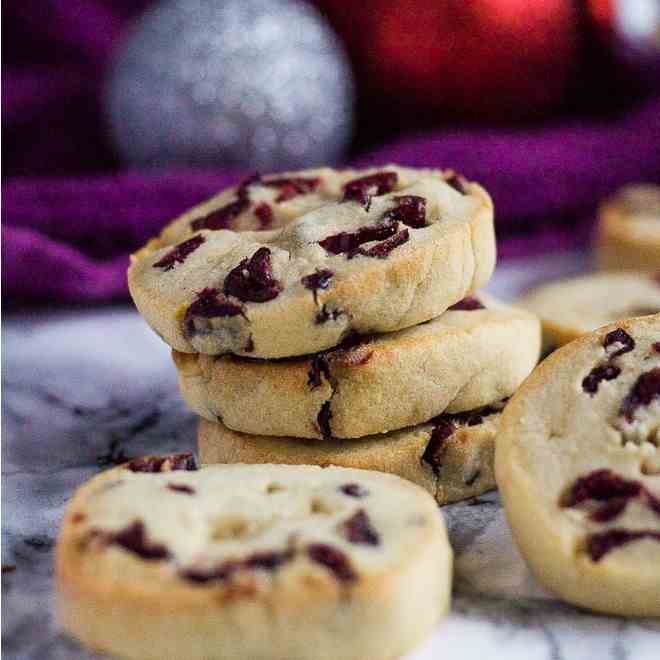 Cranberry Orange Slice 'n' Bake Cookies