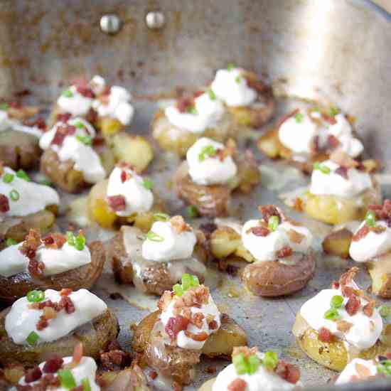 Loaded Smashed Potato Bites