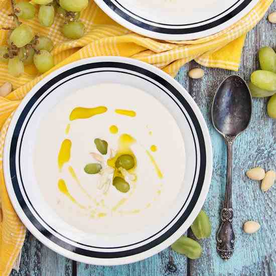 Spanish Cold Almond - Garlic Soup