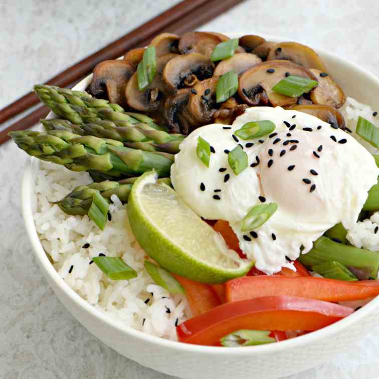 Asparagus Rice Bowl