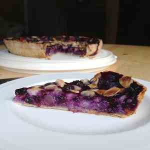 Blueberry & almond tart