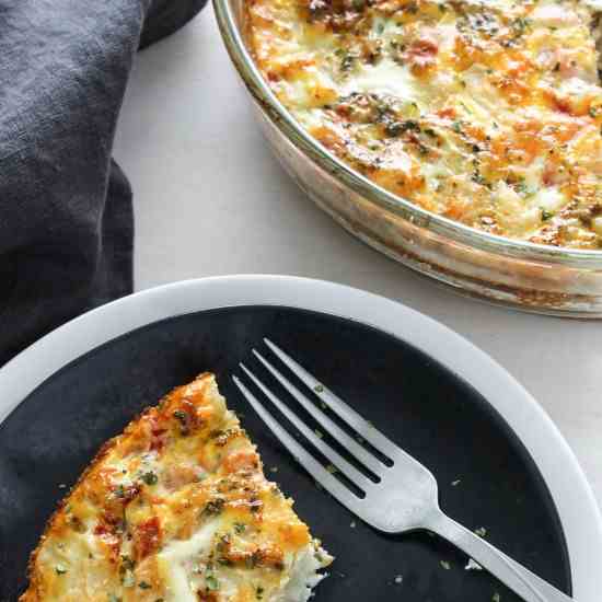 Cumin Cauliflower Crustless Quiche