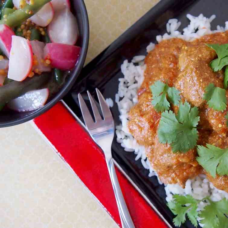 Fragrant turkey tomato curry