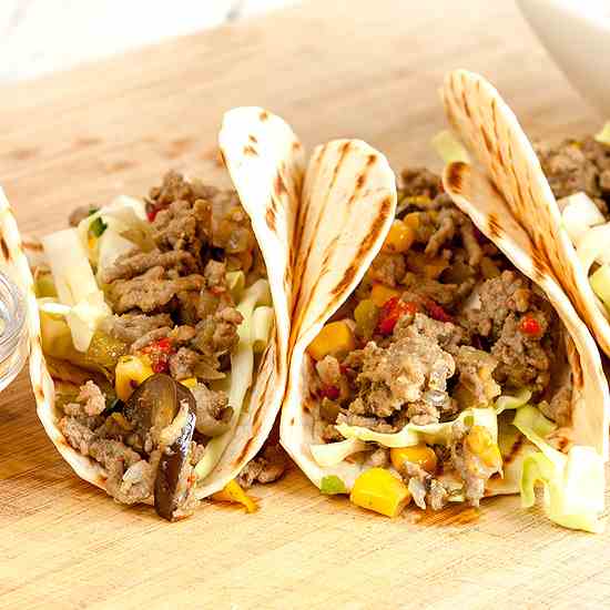 Ground beef tacos