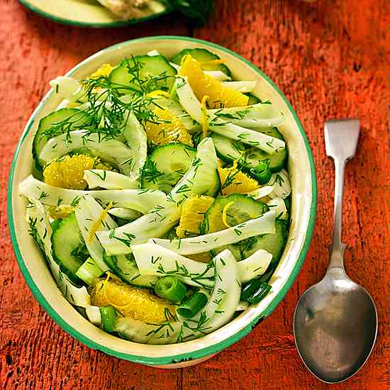 Fresh dill and fennel salad 