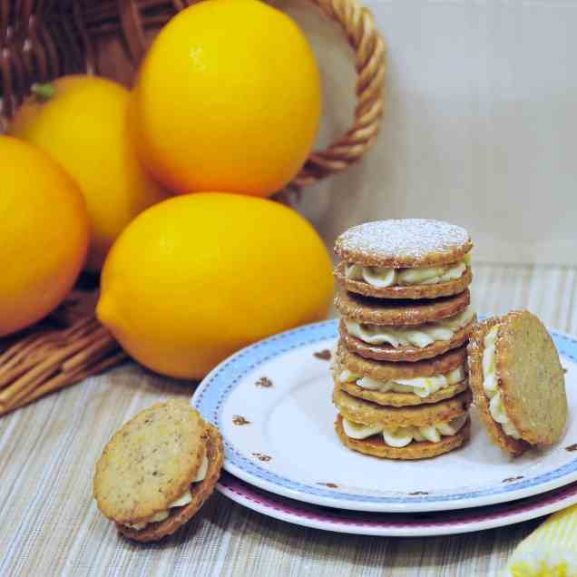 Meyer Lemon Sandwich Cookies