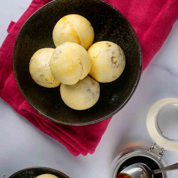 Mini Chinese Pork Buns in Cake Pop Maker