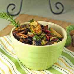 Brussels Sprouts with Mushrooms