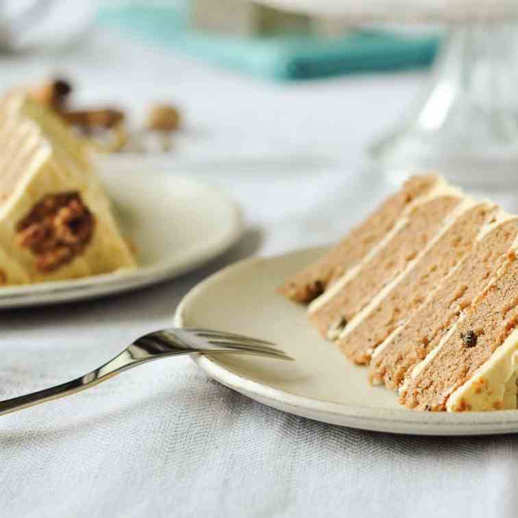 Masala Chai Walnut Cake