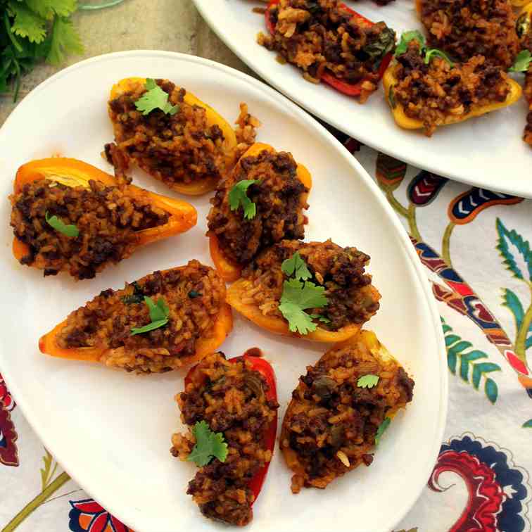 Mexican Style Mini Stuffed Peppers