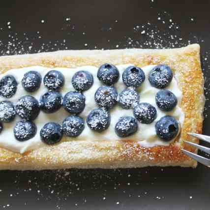 Quick and Simple blueberry tart (recipe)  