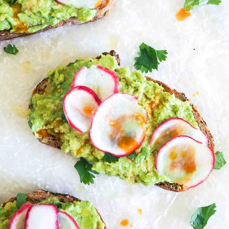 Avocado Toast with Chili Oil