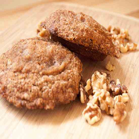 Banana Walnut Crumb Muffin Tops