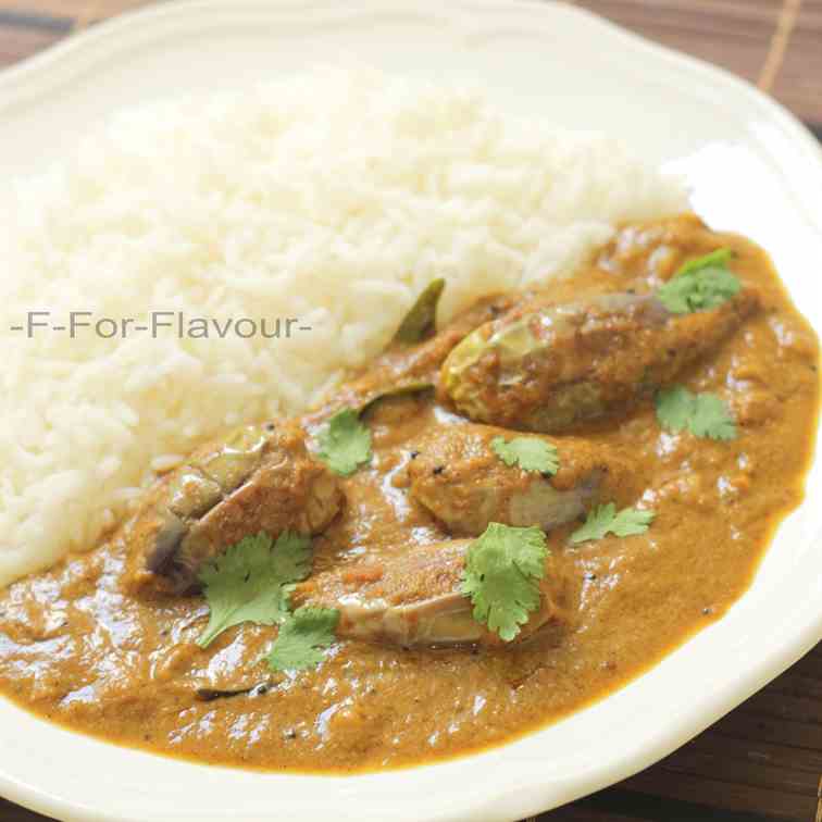 Brinjal curry - Ennai Kathirikai Kulambu