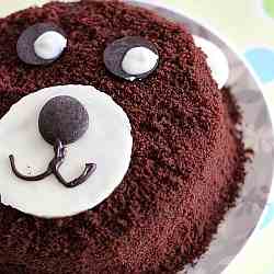 Naughty bear cake