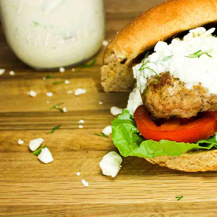 Greek Turkey Burger