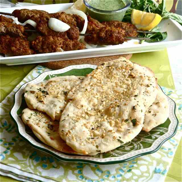 Kakori Kebabs & Garlic Naan